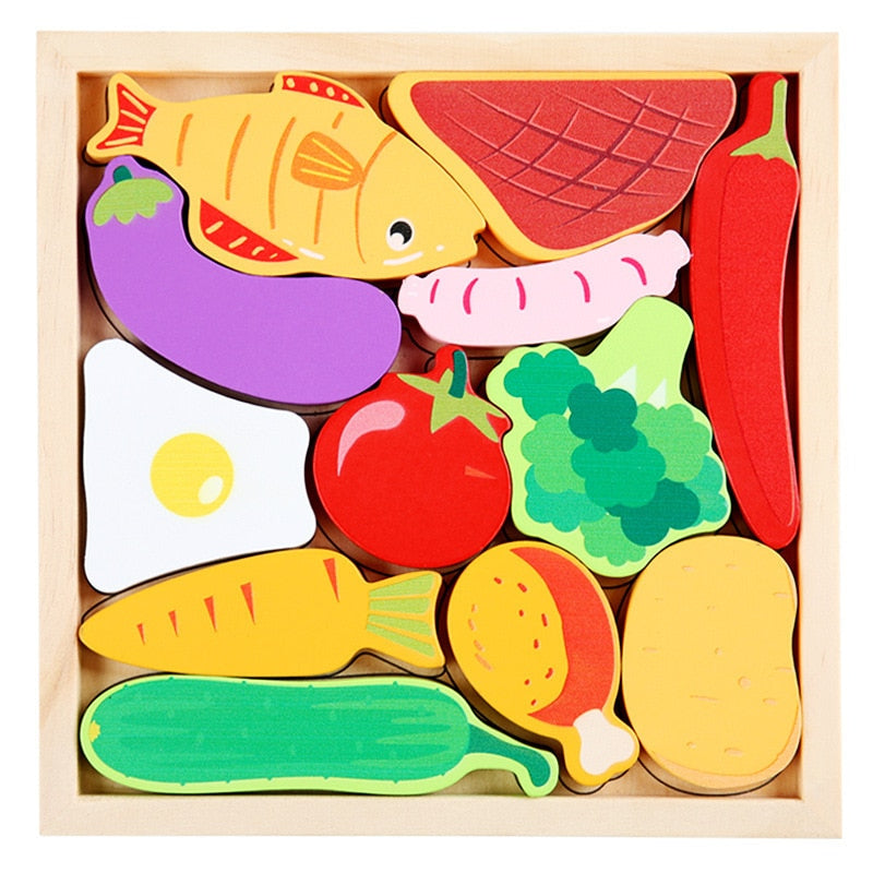 "Critter Cruiser" Montessori 3D Wooden Puzzle