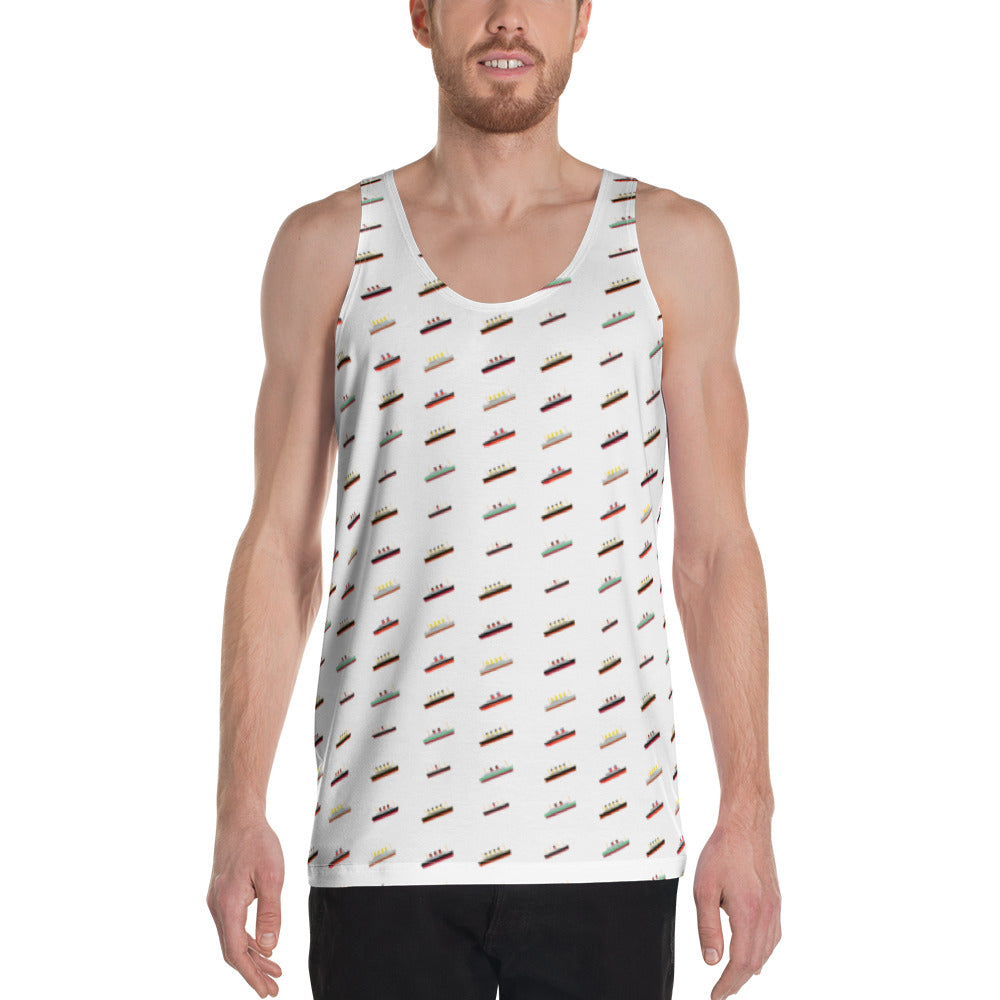 Ocean Liners Unisex Tank Top - Shirts & Tops - steam & steel store
