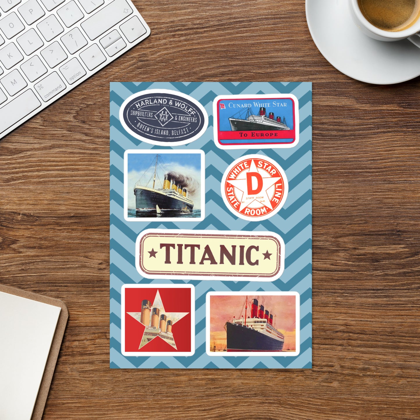 Ocean Liners Sticker sheet
