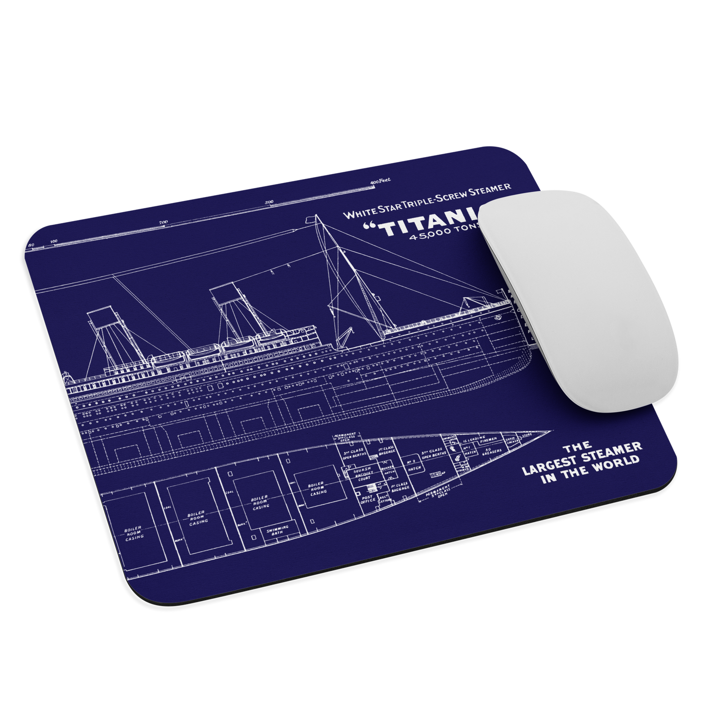 Titanic "Blueprint" Mouse Pad