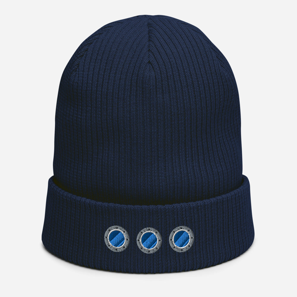 "Porthole" Organic Tall Beanie - Beanies - steam & steel store