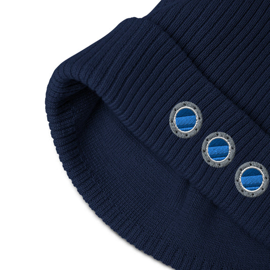 "Porthole" Organic Tall Beanie - Beanies - steam & steel store