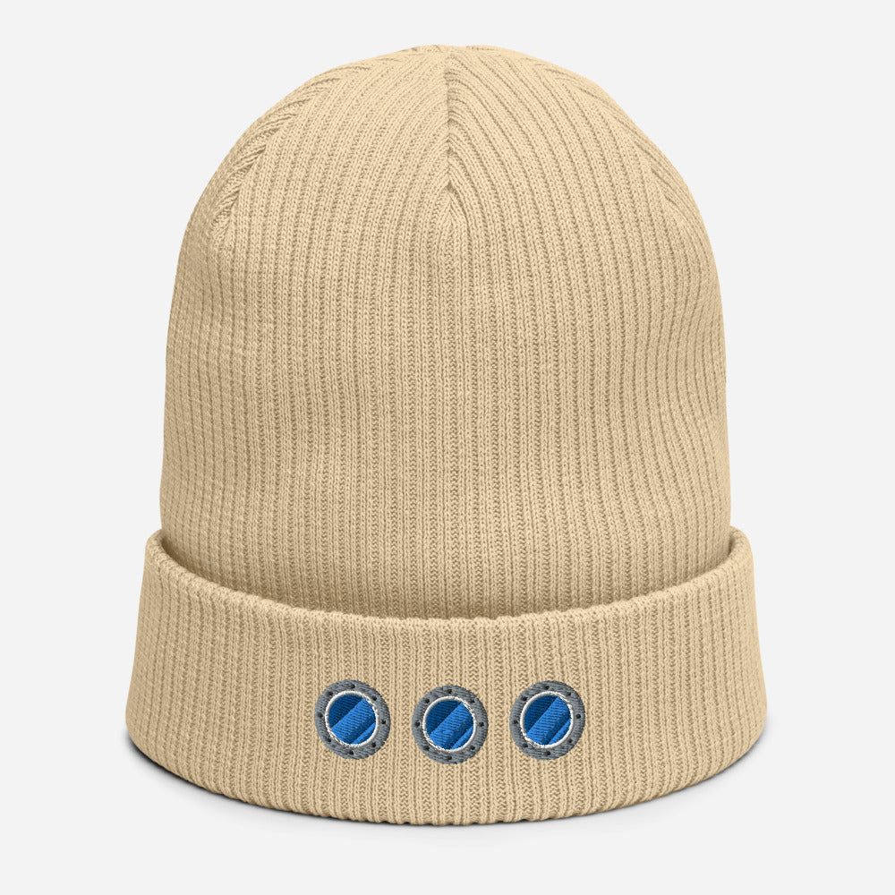 "Porthole" Organic Tall Beanie - Beanies - steam & steel store