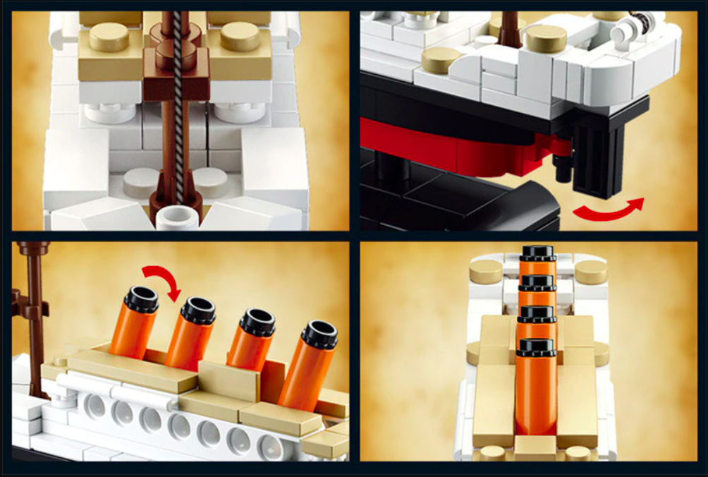 Titanic building set toy