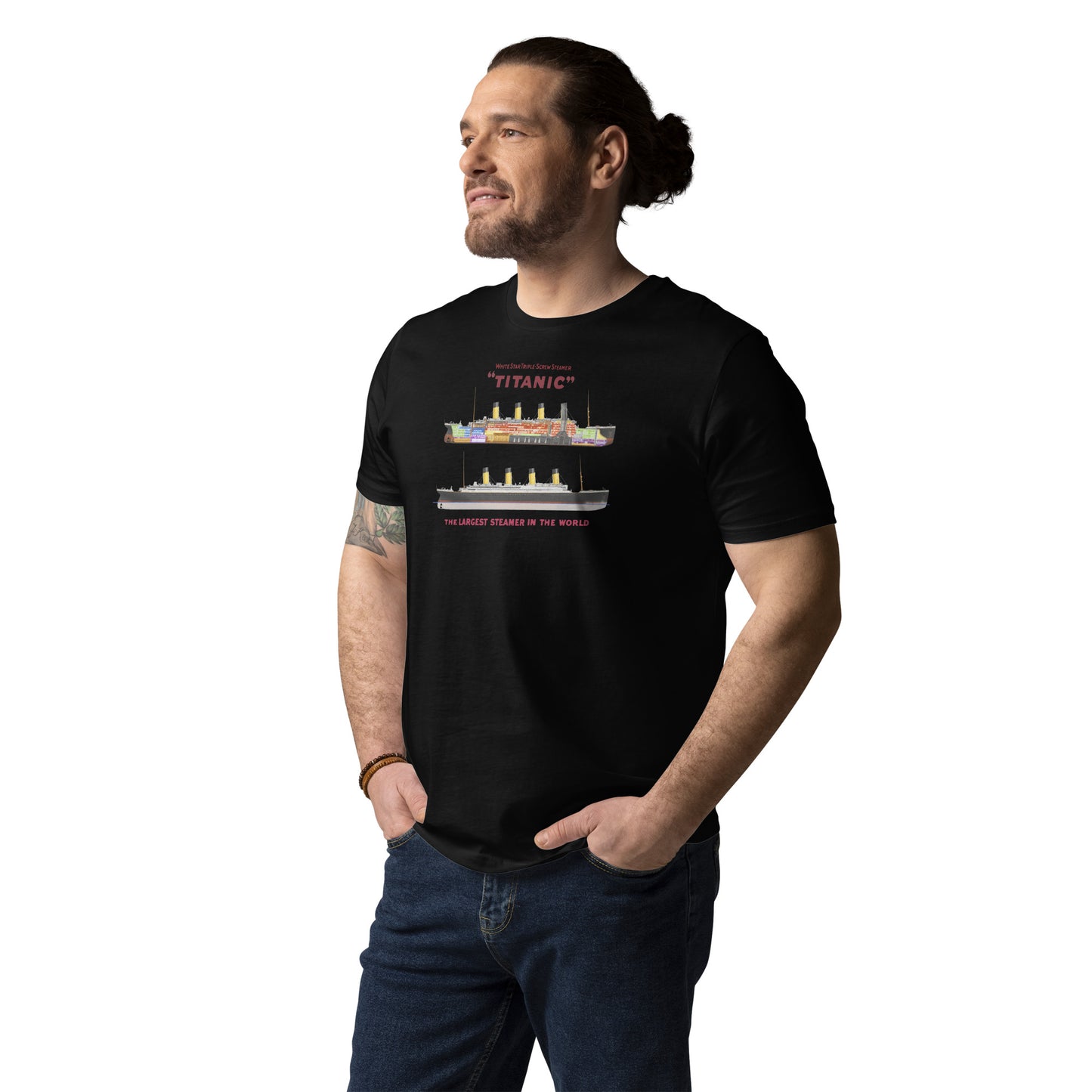 Titanic Cutaway Organic Adult Graphic Tee