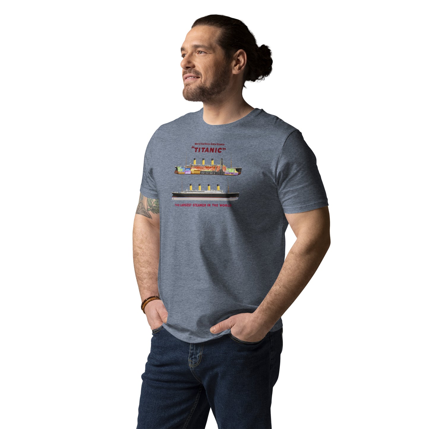 Titanic Cutaway Organic Adult Graphic Tee