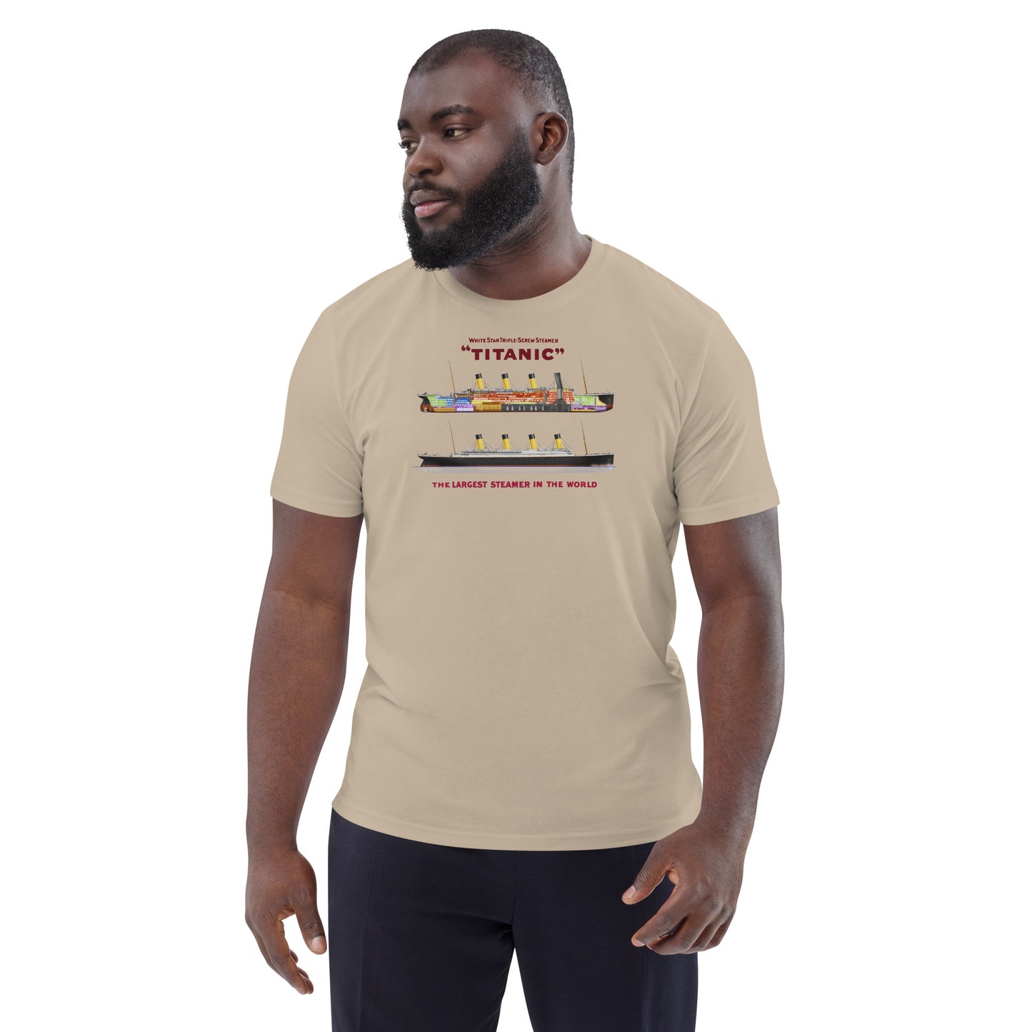 Titanic Cutaway Organic Adult Graphic Tee