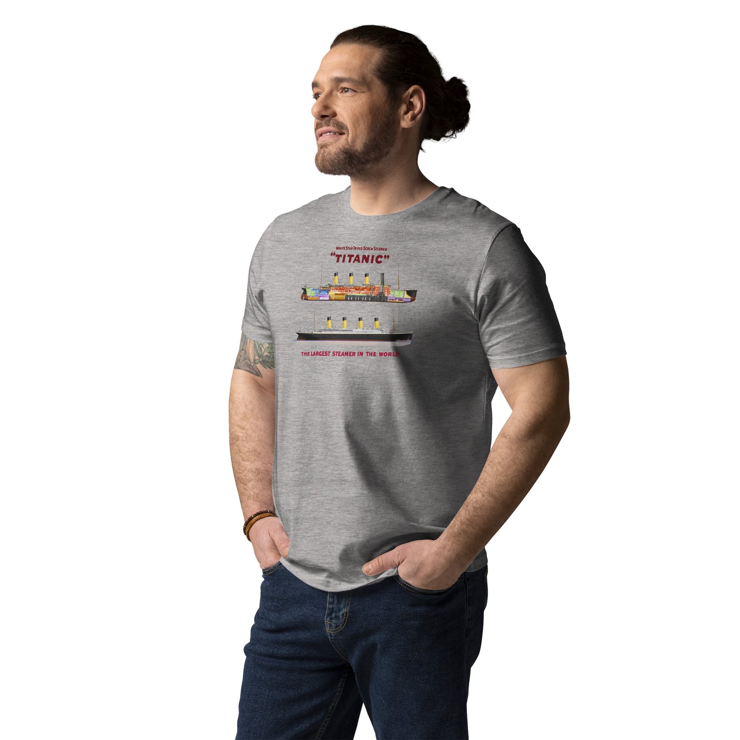 Titanic Cutaway Organic Adult Graphic Tee