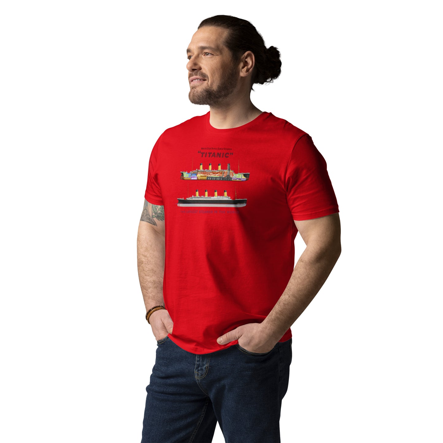 Titanic Cutaway Organic Adult Graphic Tee