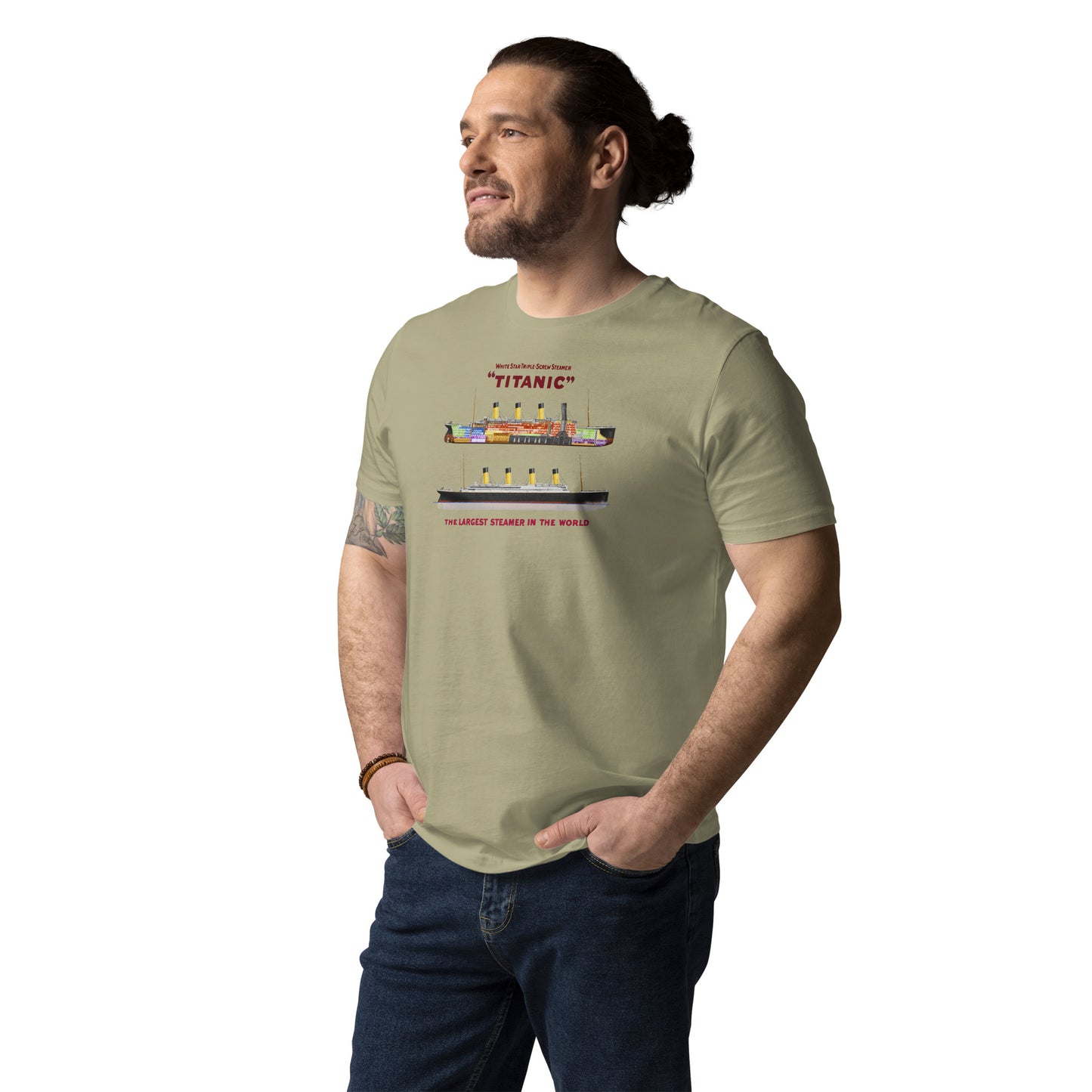 Titanic Cutaway Organic Adult Graphic Tee