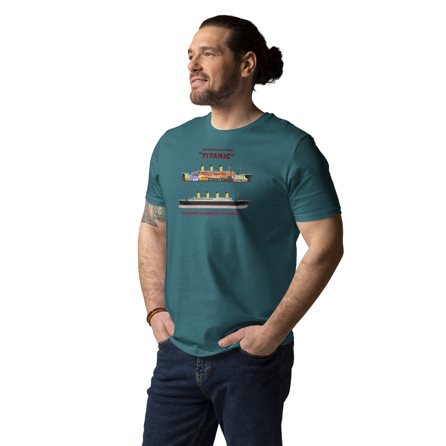 Titanic Cutaway Organic Adult Graphic Tee