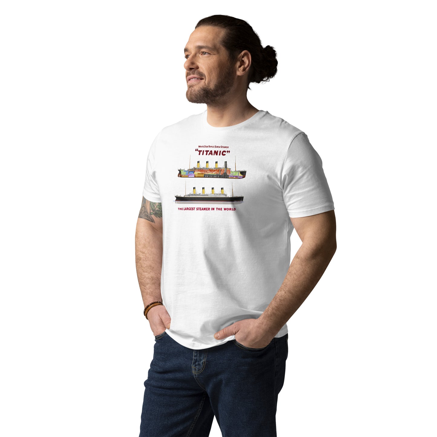 Titanic Cutaway Organic Adult Graphic Tee