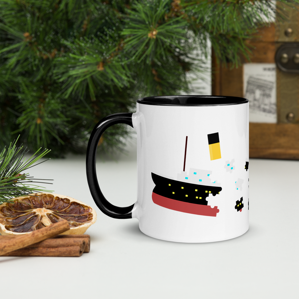 "Puzzled Titanic" Mug - Mugs - steam & steel store