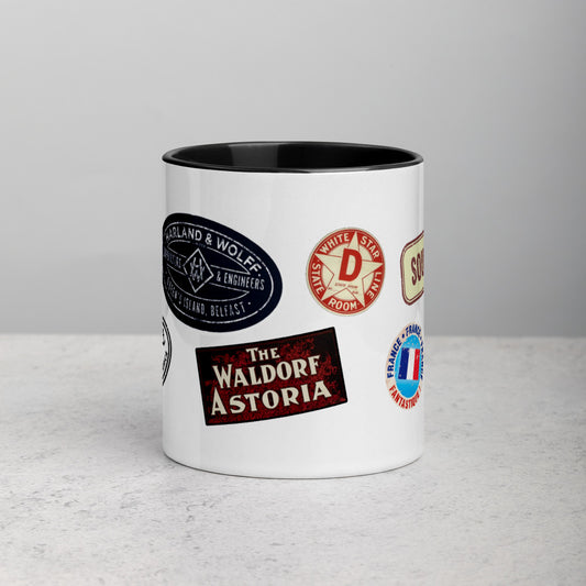 "Titanic Tags" Colored Mug - Mugs - steam & steel store