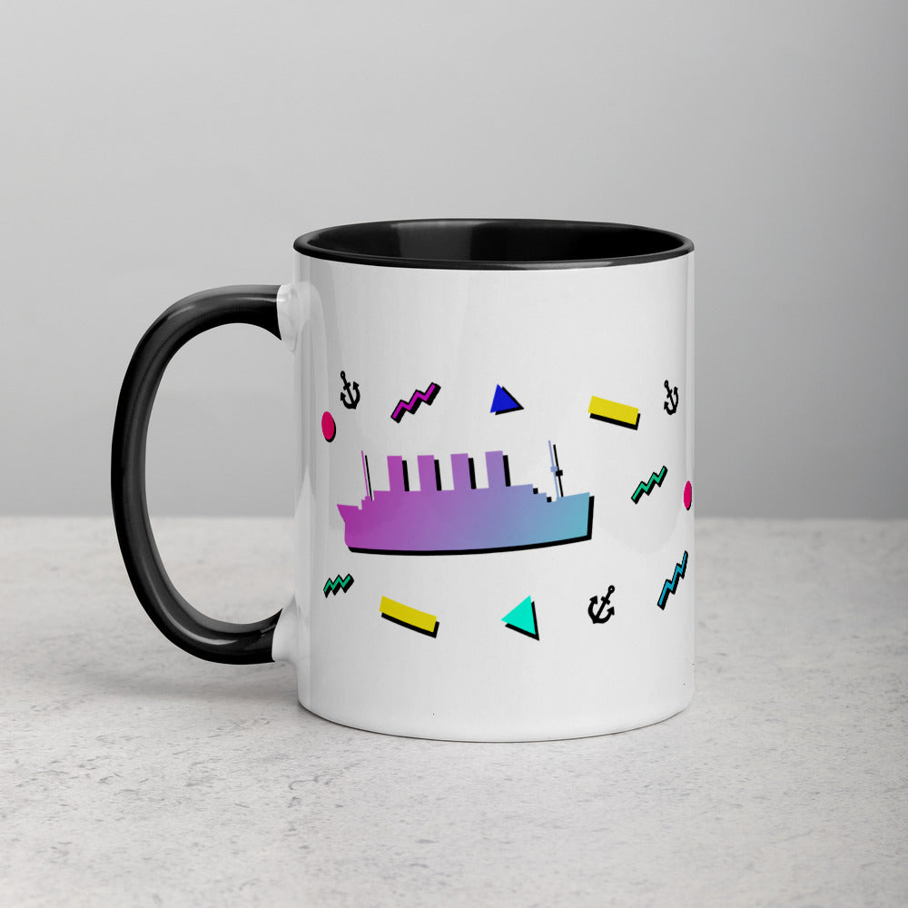 "Teatanic Time" Mug with Color Inside - Mugs - steam & steel store