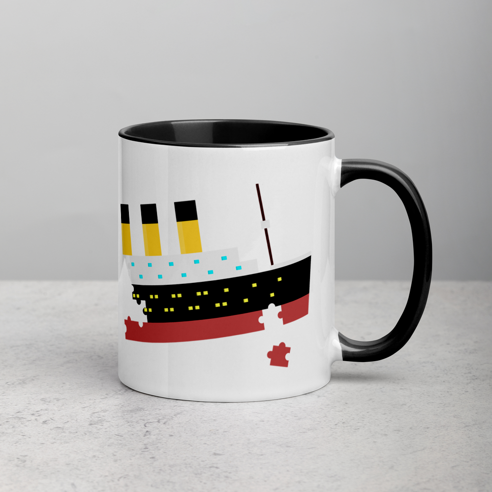 "Puzzled Titanic" Mug - Mugs - steam & steel store