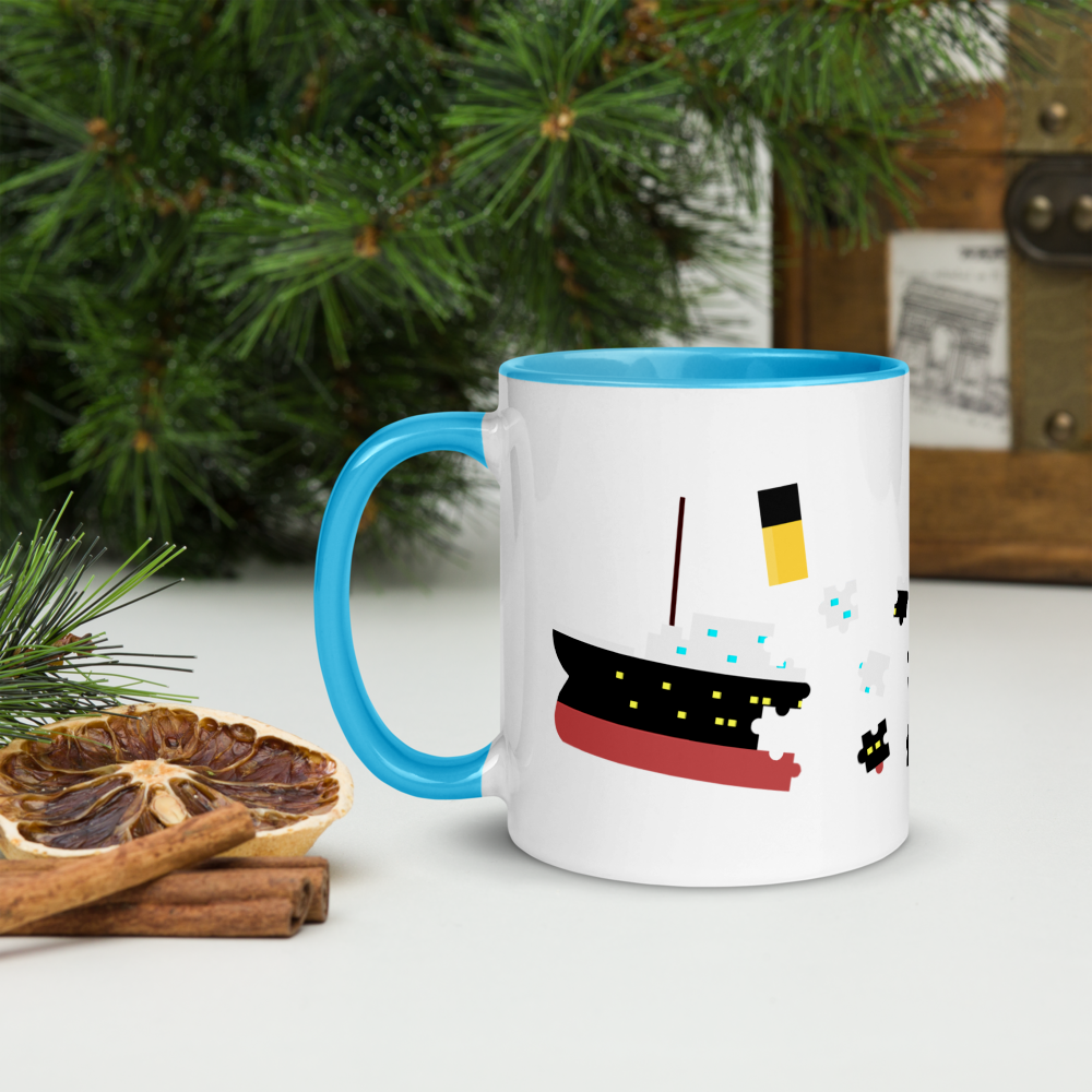 "Puzzled Titanic" Mug - Mugs - steam & steel store