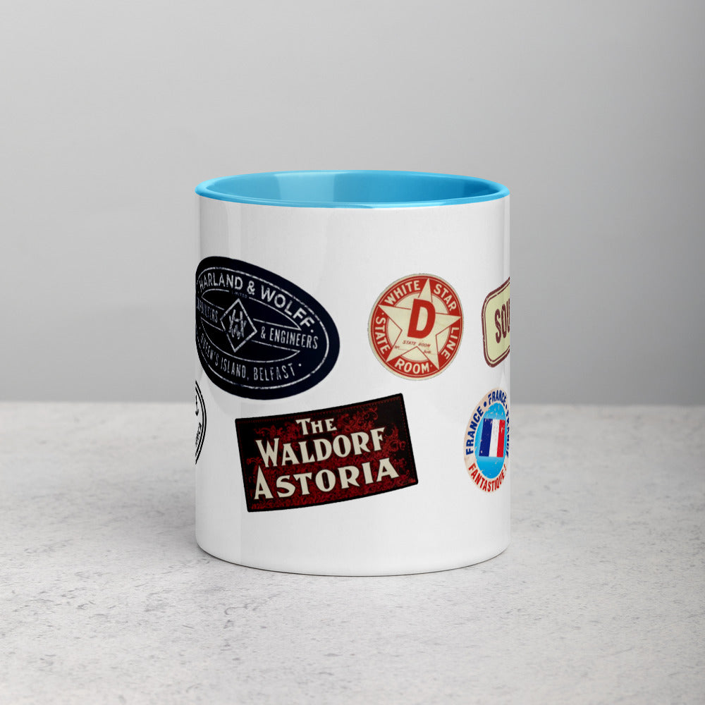 "Titanic Tags" Colored Mug - Mugs - steam & steel store