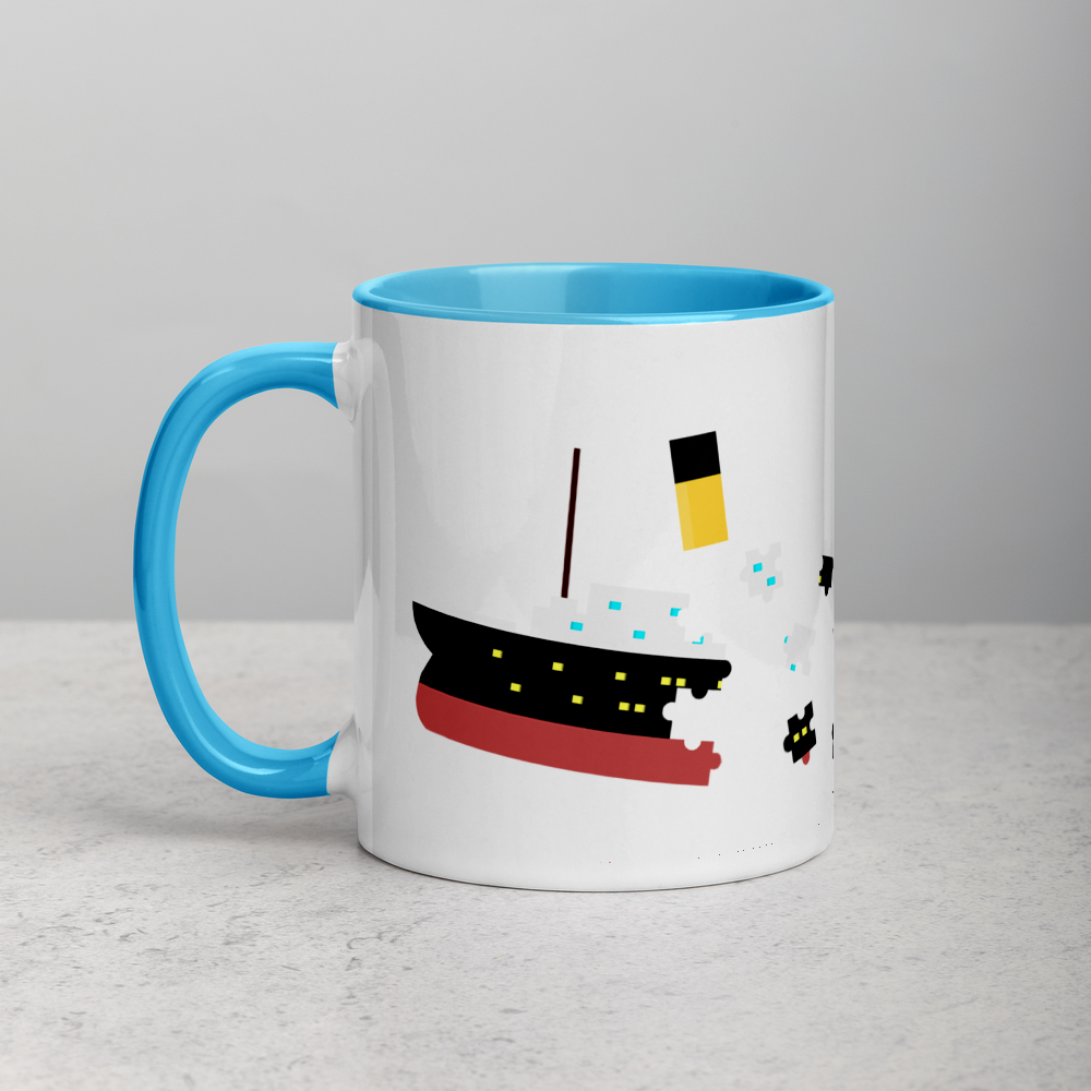 "Puzzled Titanic" Mug - Mugs - steam & steel store