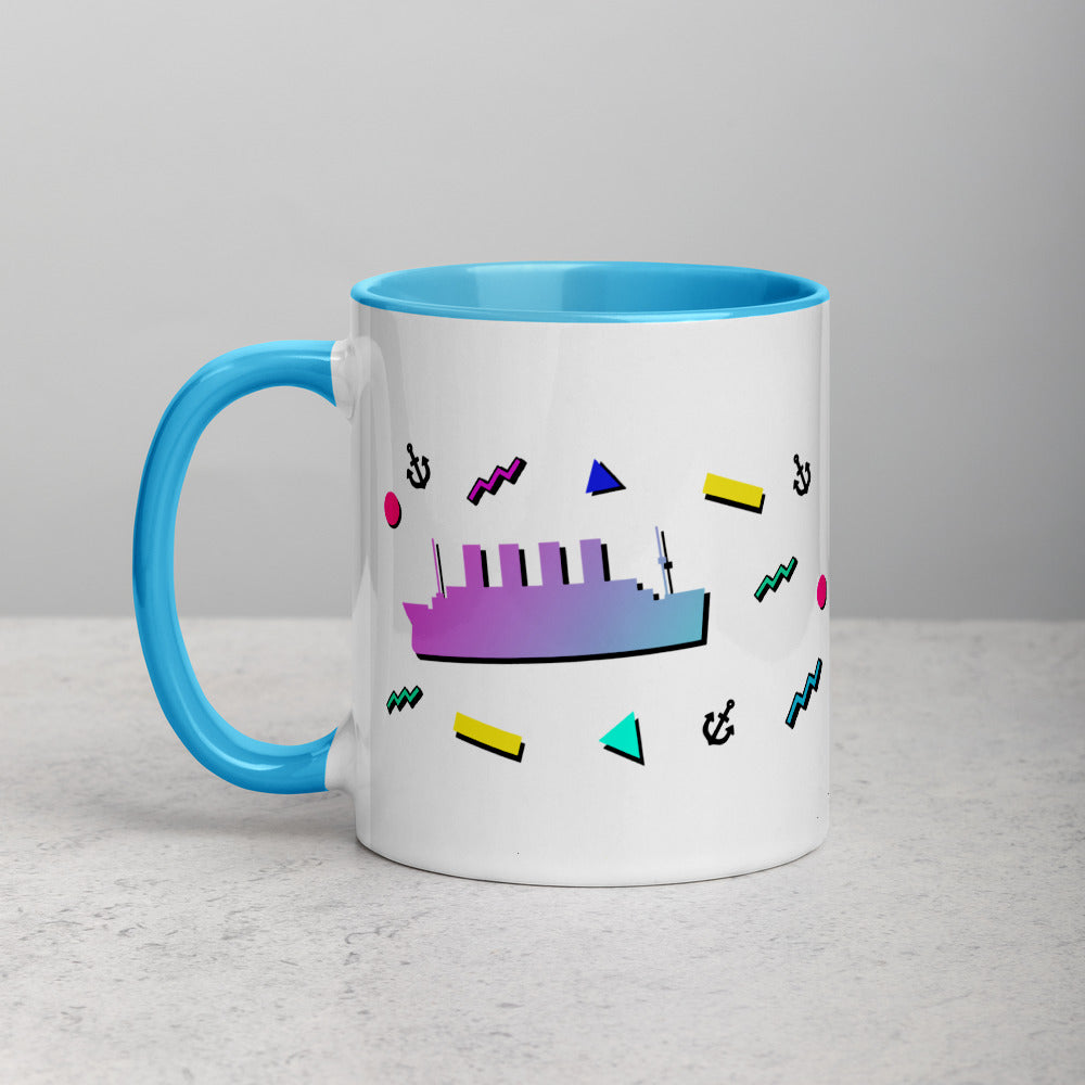 "Teatanic Time" Mug with Color Inside - Mugs - steam & steel store
