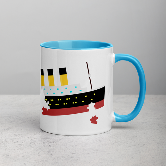 "Puzzled Titanic" Mug - Mugs - steam & steel store