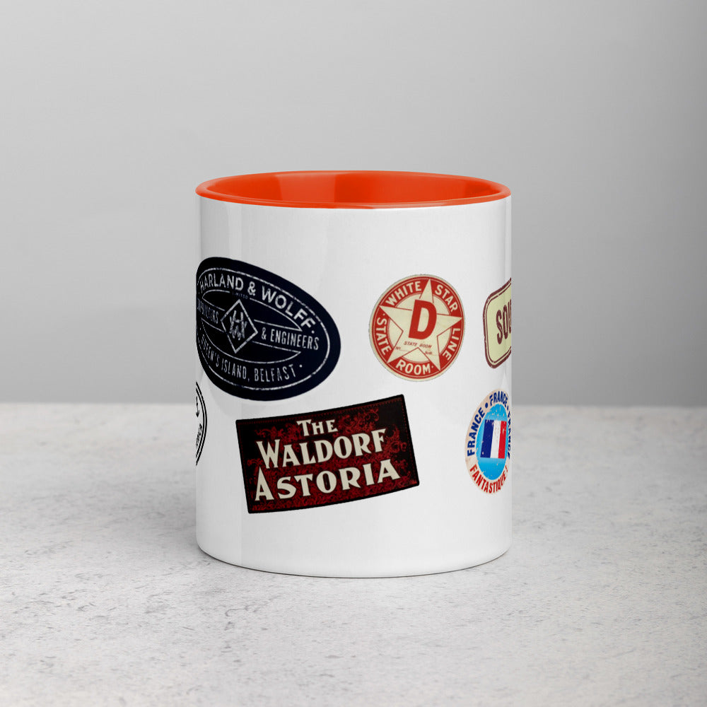 "Titanic Tags" Colored Mug - Mugs - steam & steel store