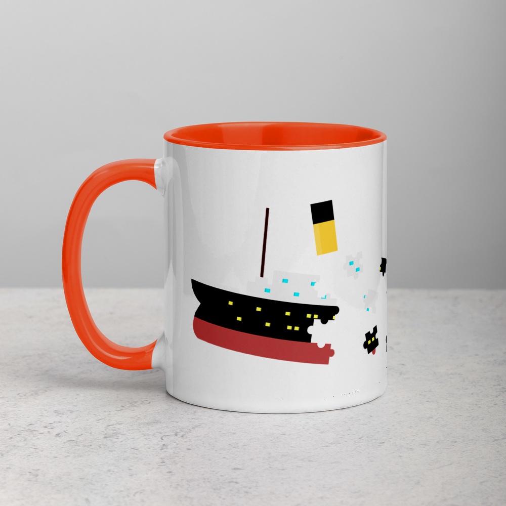 "Puzzled Titanic" Mug - Mugs - steam & steel store