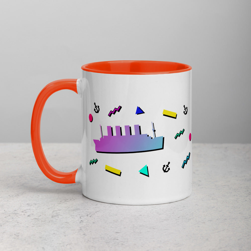 "Teatanic Time" Mug with Color Inside - Mugs - steam & steel store