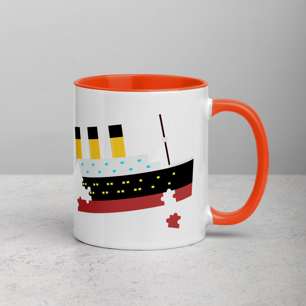 "Puzzled Titanic" Mug - Mugs - steam & steel store