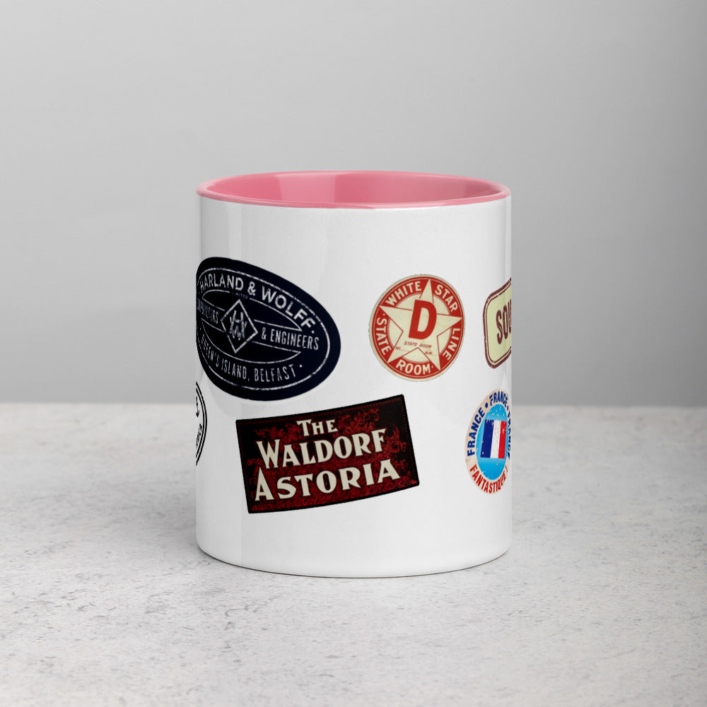 "Titanic Tags" Colored Mug - Mugs - steam & steel store