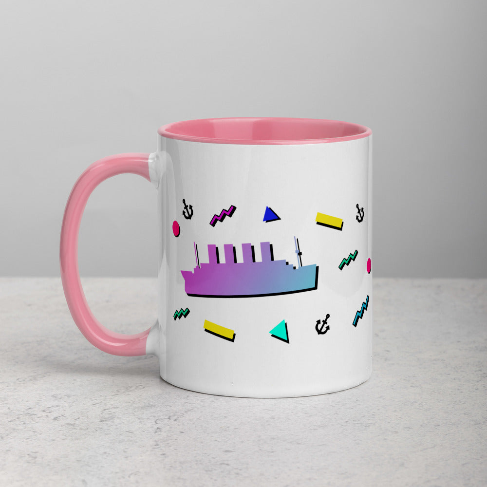 "Teatanic Time" Mug with Color Inside - Mugs - steam & steel store