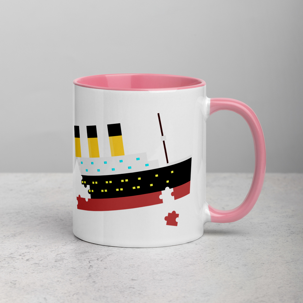 "Puzzled Titanic" Mug - Mugs - steam & steel store