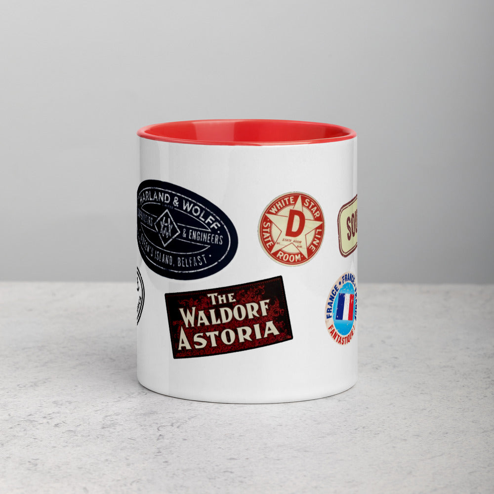 "Titanic Tags" Colored Mug - Mugs - steam & steel store