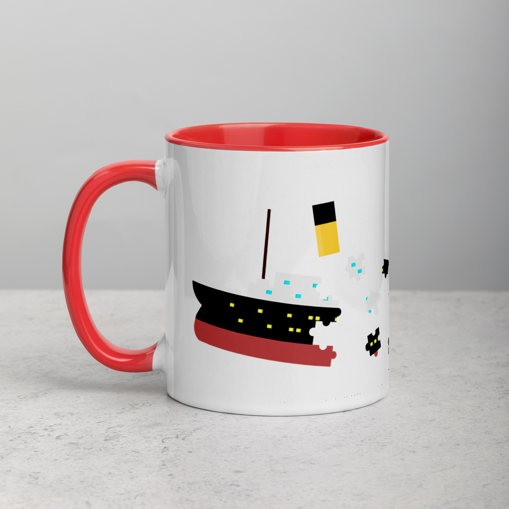 "Puzzled Titanic" Mug - Mugs - steam & steel store