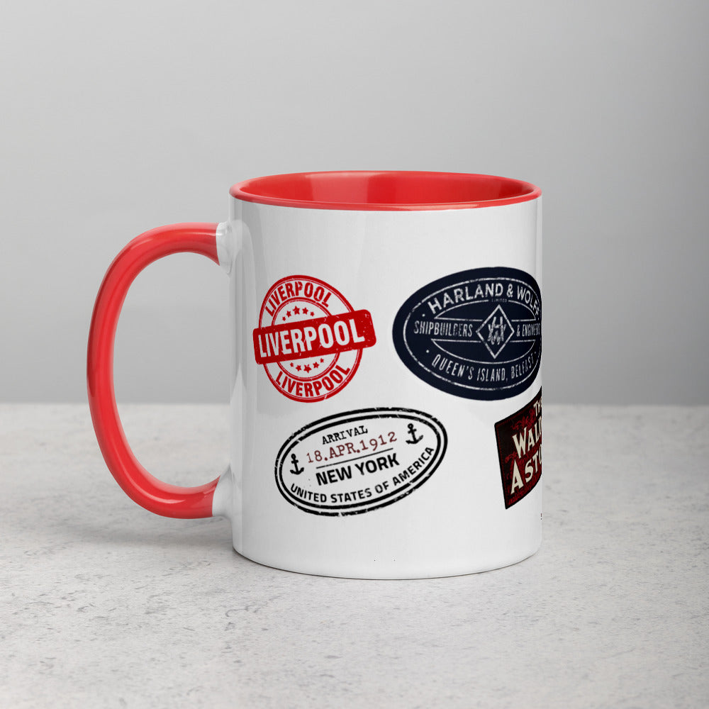 "Titanic Tags" Colored Mug - Mugs - steam & steel store