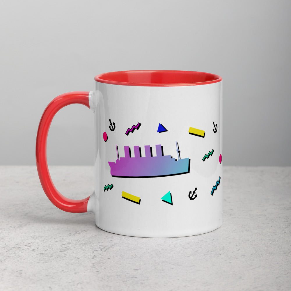 "Teatanic Time" Mug with Color Inside - Mugs - steam & steel store