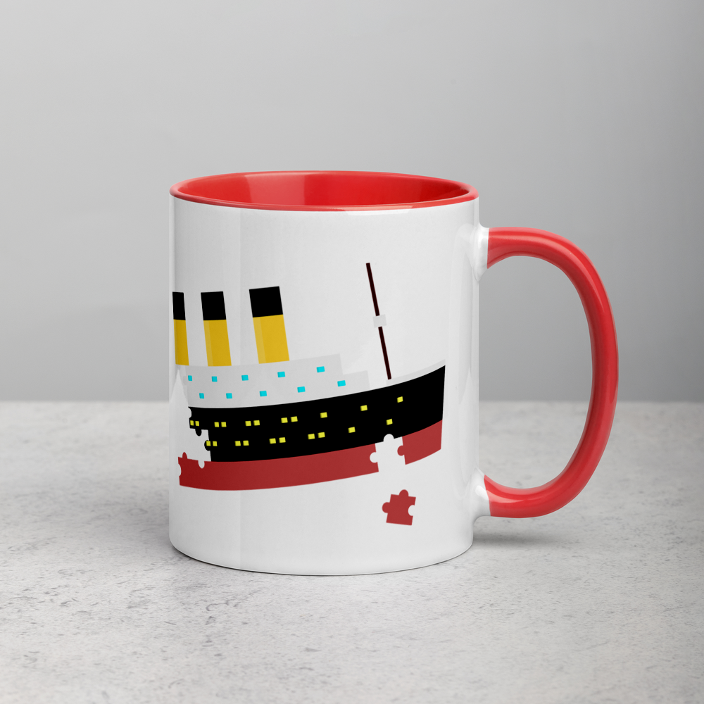 "Puzzled Titanic" Mug - Mugs - steam & steel store