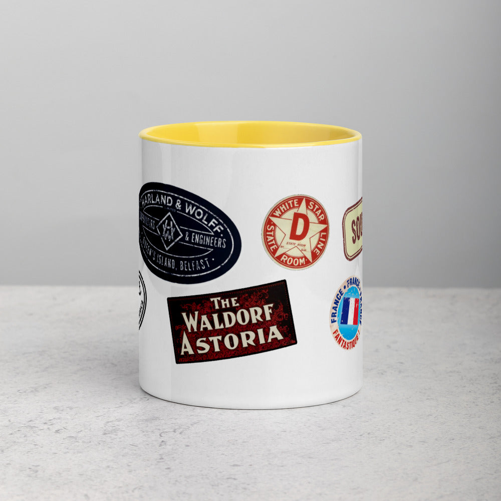"Titanic Tags" Colored Mug - Mugs - steam & steel store