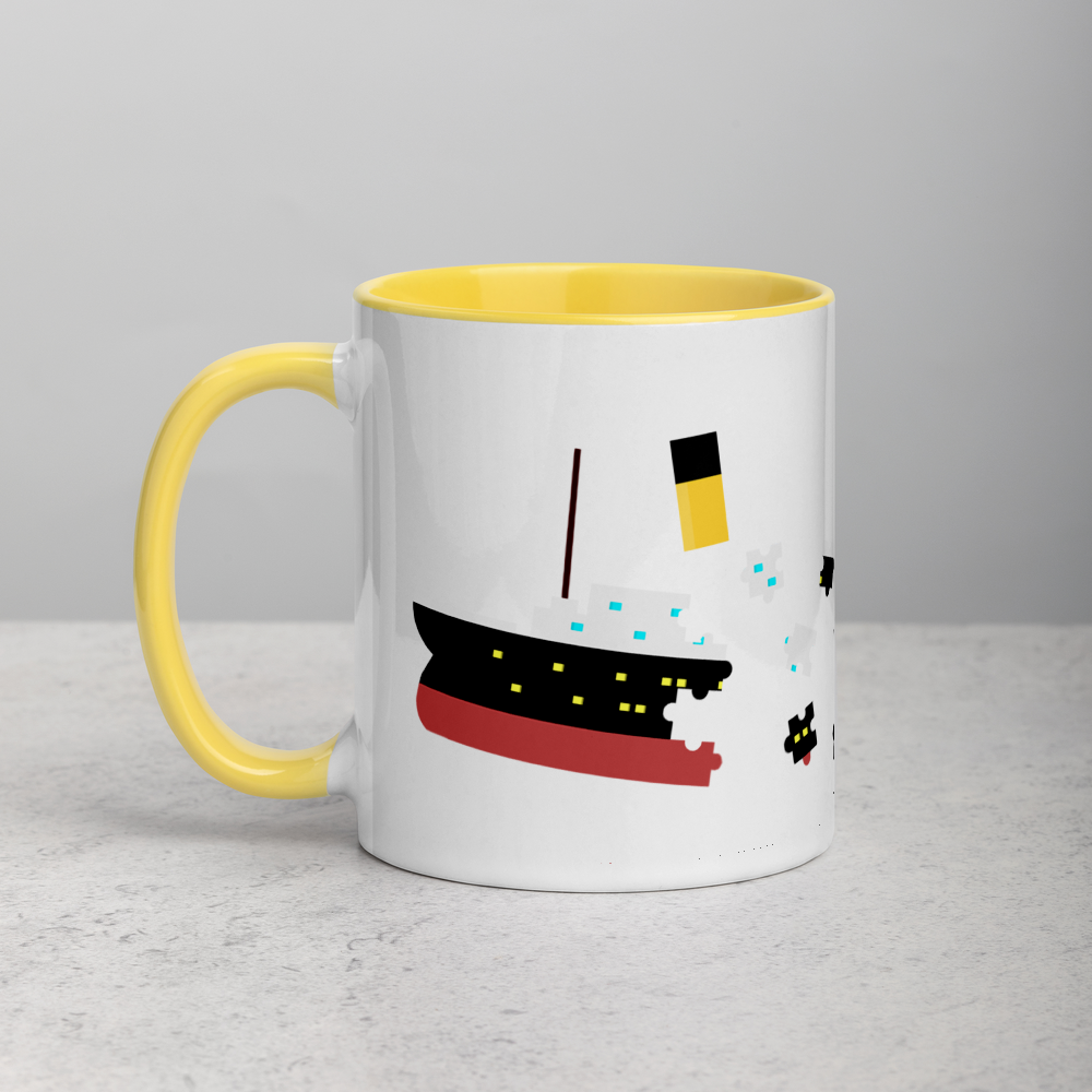 "Puzzled Titanic" Mug - Mugs - steam & steel store
