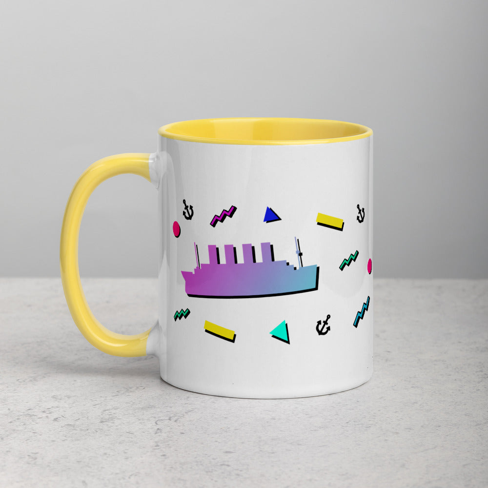 "Teatanic Time" Mug with Color Inside - Mugs - steam & steel store