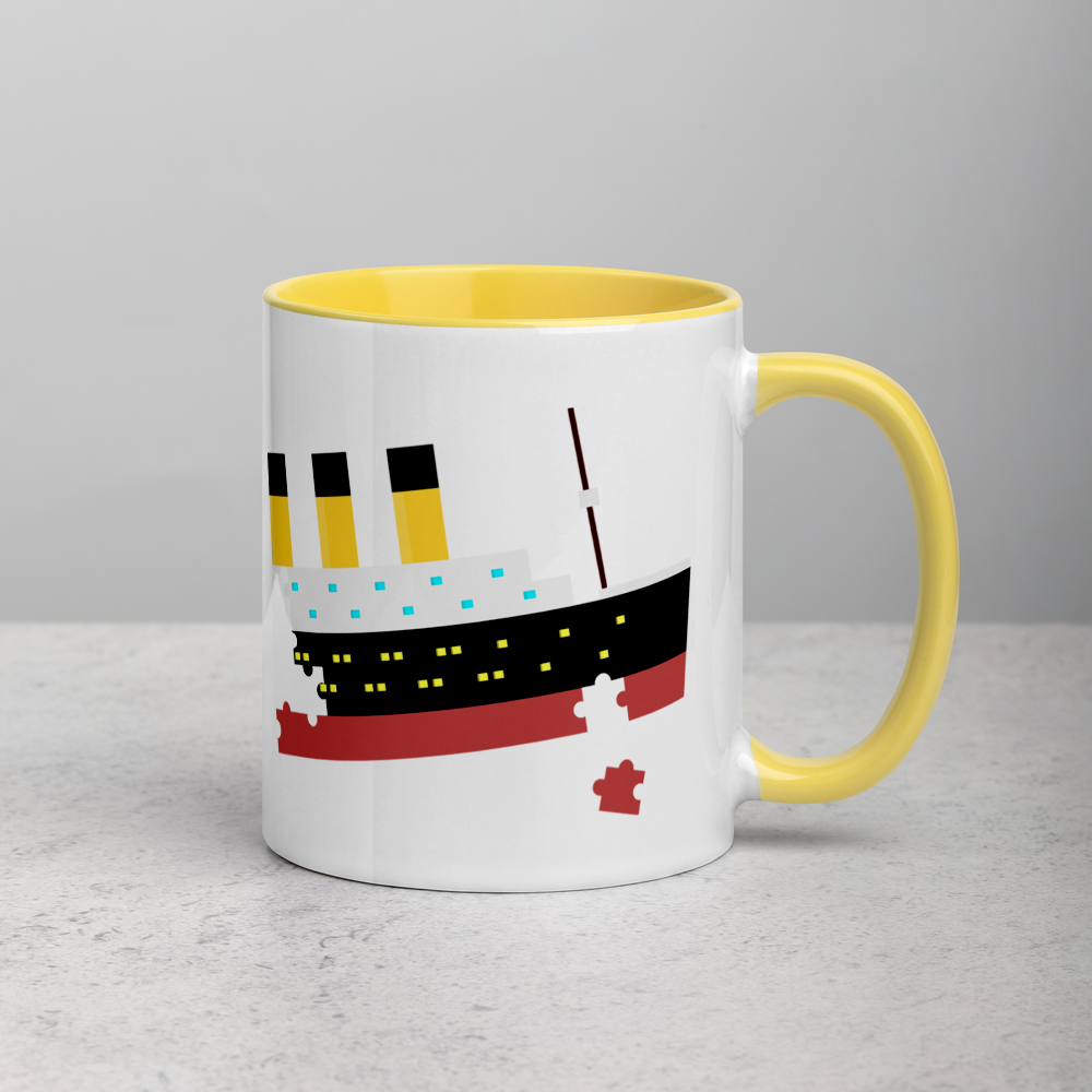 "Puzzled Titanic" Mug - Mugs - steam & steel store