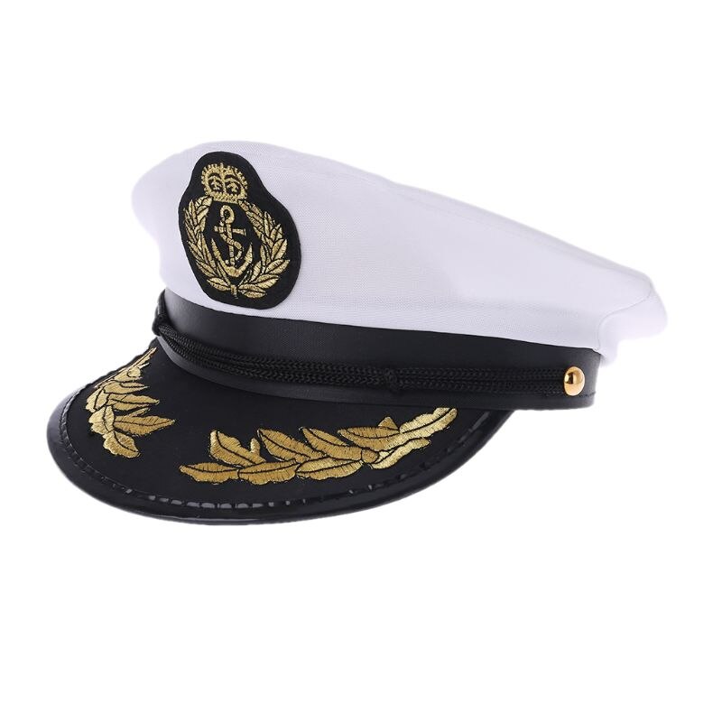 White Adult Yacht Captain Hat freeshipping - steam & steel store