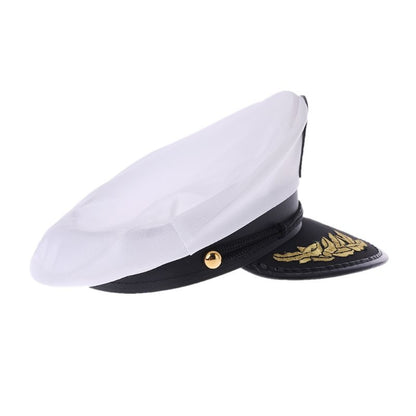 White Adult Yacht Captain Hat freeshipping - steam & steel store